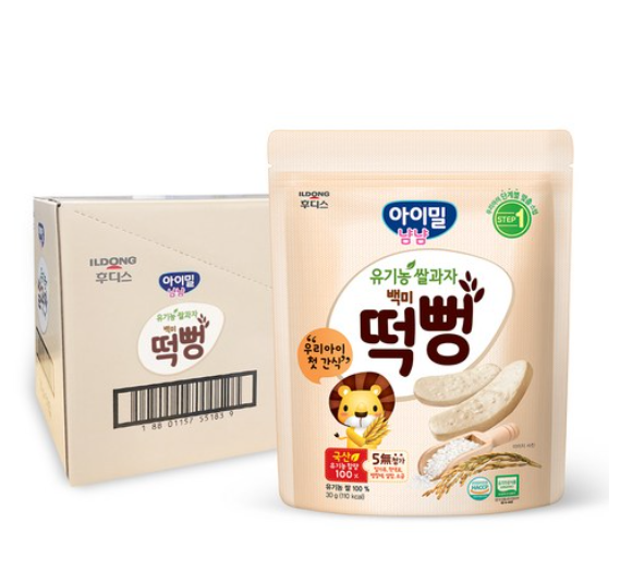 일동후디스 아이밀냠냠 유기농 쌀과자 떡뻥