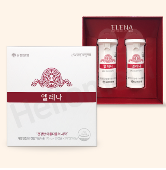 유한양행 엘레나 60캡슐 (2개월 60일분) 여성 질 건강 유산균